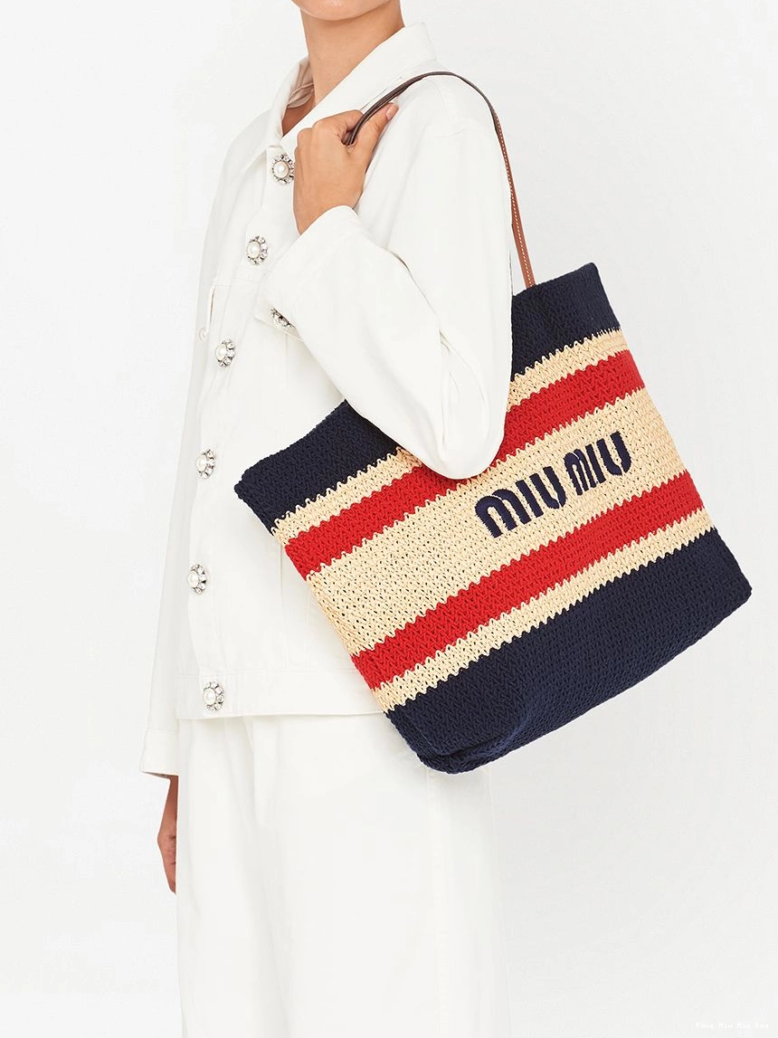 Affordable logo-print Women Miu bag tote Miu 0323